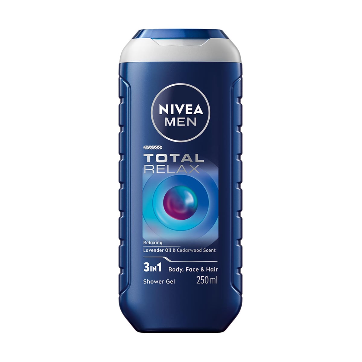Чоловічий гель для душу 3 в 1 для тіла, обличчя та волосся NIVEA MEN Total Relax Shower Gel, 250 мл