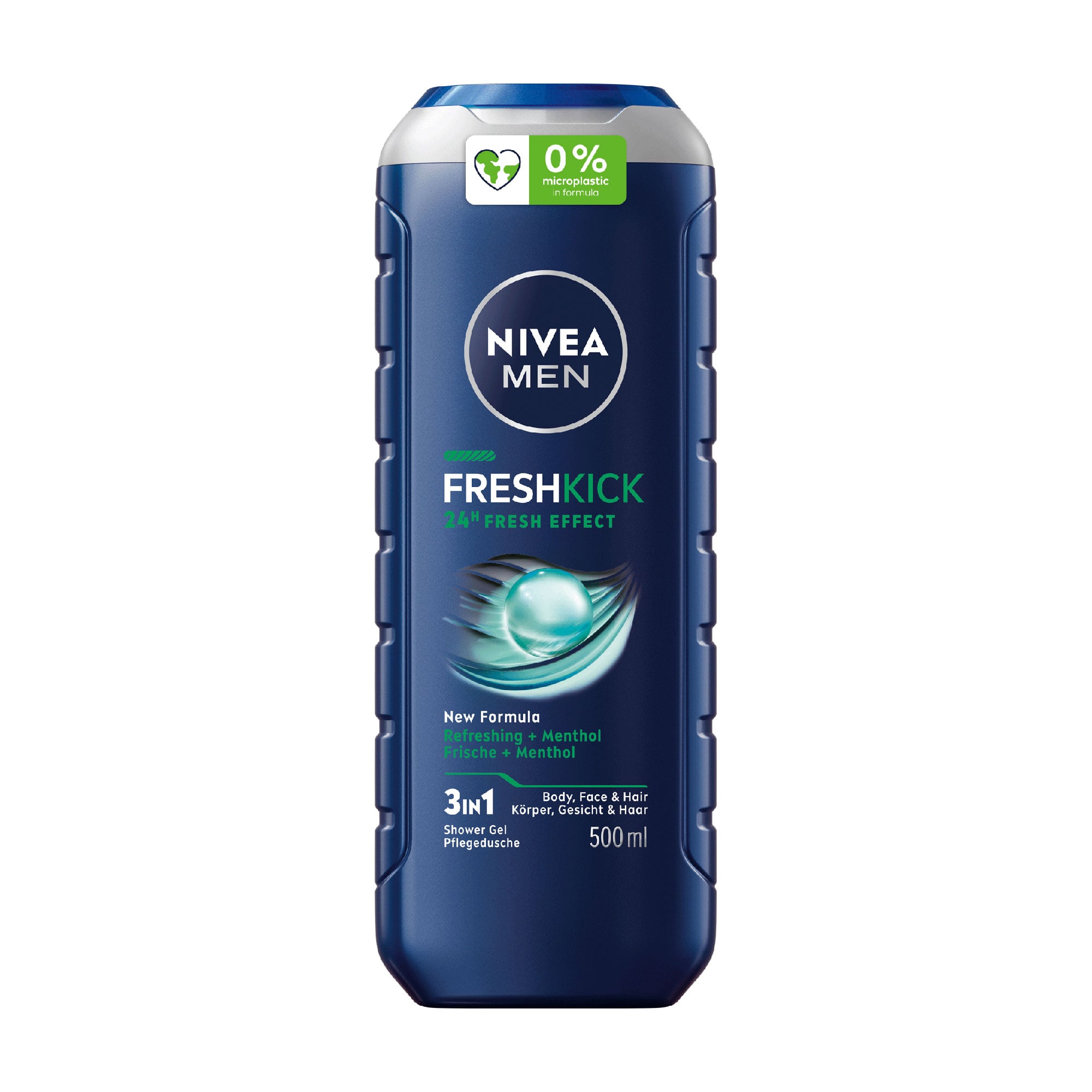 Гель для душу NIVEA MEN Сool Kick 3 в 1, 500 мл